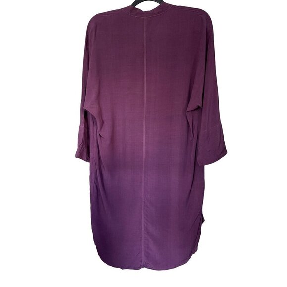NWT The Odells Sz XS Purple Hi-Low Tunic Pocket Dress 3/4 Sleeves - Picture 3 of 9
